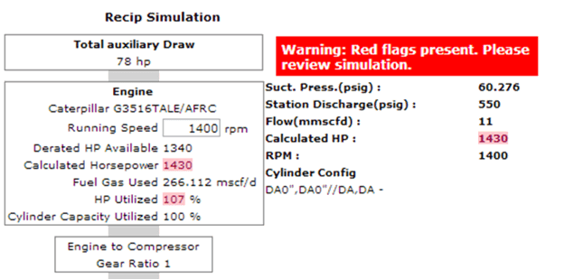 114 Recip Simulate Warning Flags