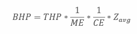 121 Eqn4 Brake Horsepower for Compression